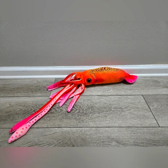Wild Republic Other Orange Squid Plush Toy Aquatic Plush